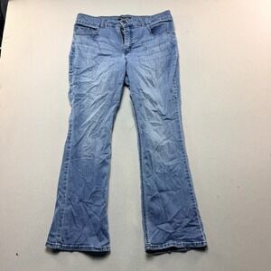 Riders by Lee Bootcut Jeans Women Size Fourteen Blue Excellent Mid Rise Stretch